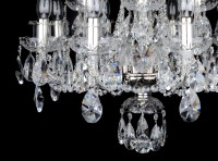 View of the bottom of the chandelier