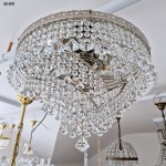 Silver finish - 6 Bulbs surface-mounted basket