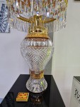 Base de lámpara fabricada en cristal macizo