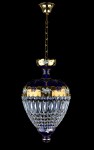 Blue crystal chandelier