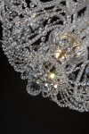 Bottom view of wide chandelier