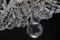 Bottom view of wide chandelier - ball