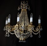 Luxury golden wall lamp mader of cast brass