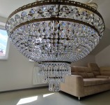 he lower part of the basket chandelier