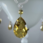 Citrine crystal almonds