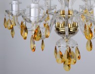 Yellow crystal ceiling light