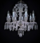 Baccarat silver light with diamond cut