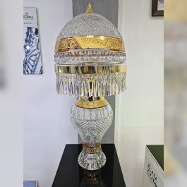 Lámpara de mesa alta con corte de diamante de BACCARAT