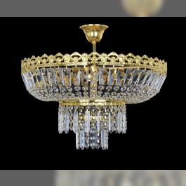 Strass chandelier for installation in the hallway of the apartment