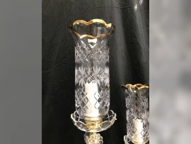 Detail of a cut vase - can be gold decorated or made from clear crystal glass only