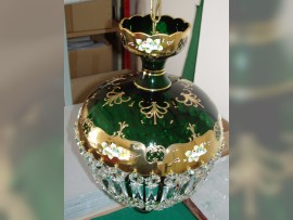 The green basket crystal chandelier - High enamel