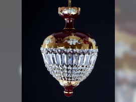 The red basket crystal chandelier - High enamel