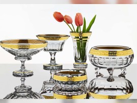 vasos decorados con amalgama de ORO