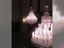 Detail of chandeliers
