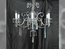 The small crystal light decorated with crystal trimmings coated with metal oxides "Seashell"