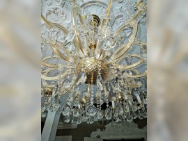Cuenco de cristal grande de la lámpara de araña «María Teresa»