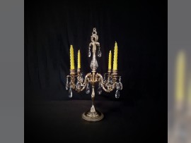 Vela gigante con 4 velas amarillas