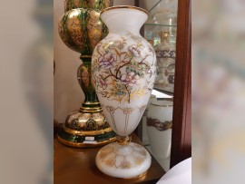 Egermann vase made of white opal glass