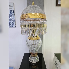 Lámpara de mesa alta con corte de diamante de BACCARAT