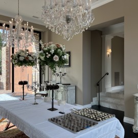 Lámparas de araña y lámparas de cristal para el salón de bodas