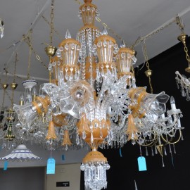 Lámpara de cristal de estilo Murano «Caballos voladores»