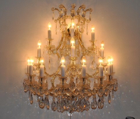 Large Maria Therese wall light 15 flames