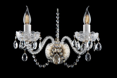 Luxury light on the wall made of cut glass PK500