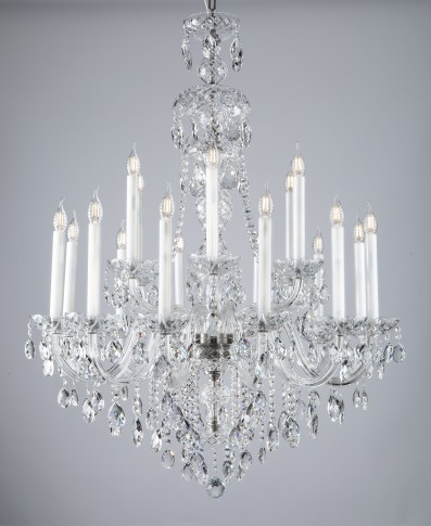 18 arm Victorian chandelier on a light background